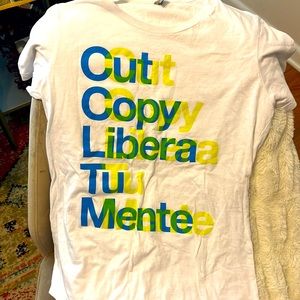 White Cut Copy tour shirt